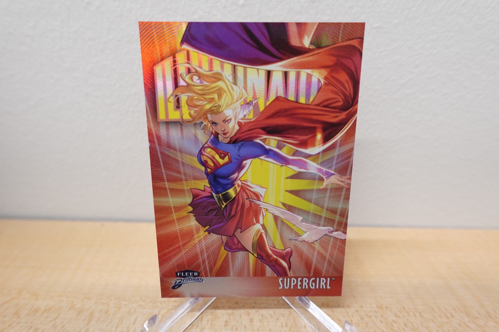 2025 Fleer Brilliants Superman Illuminators Supergirl I-13 Red SP 80/99