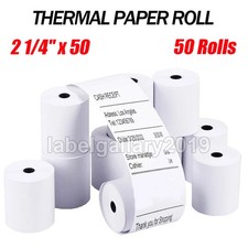 50 Rolls 2 1/4" x 50 Thermal Receipt Cash Register Credit Card Paper BPA Free