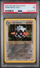 PSA 7 NM Forretress Neo Discovery SWIRL Holo Rare Pokemon Card 2/75