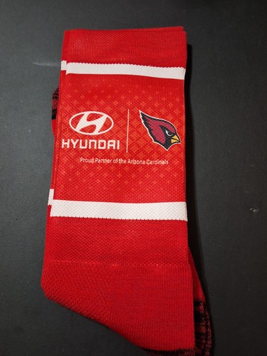 NOS ARIZONA CARDINALS NFL OFFICIALLY LICENSED CREW SOCKS LIMITED HYUNDAI PARTNER - Picture 3 of 10