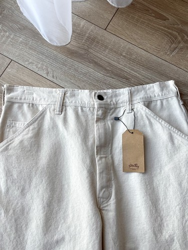 Stan Ray Carpenter Painter Workwear Pants Made In USA Size 34x32 Beige - Picture 10 of 13