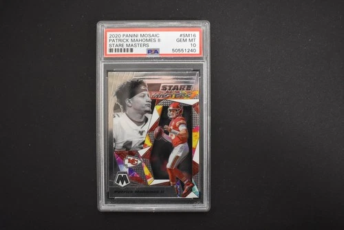 Patrick Mahomes II 2020 Panini Mosaic Stare Masters #SM16 PSA 10 GEM MINT