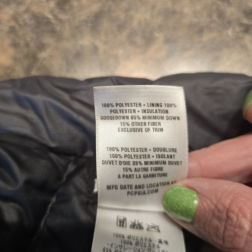 Patagonia Daunen Pullover Weste Herren Large grau durchgehender Reißverschluss wattiert Winter leicht 84621 - Bild 6 von 6