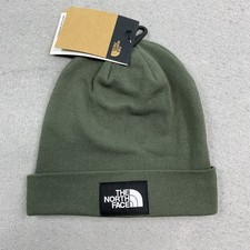 The North Face Hat Mens Women One Size Green Dock Workers Recycled Beanie Thyme