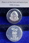 Hand Poured Savage Reaper 10 Grams 999 Fine Silver Round