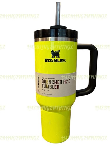 Stanley Neongelb FlowState Löscher H2.0 40oz Becher ~ Neu mit Etikett - Bild 1 von 13
