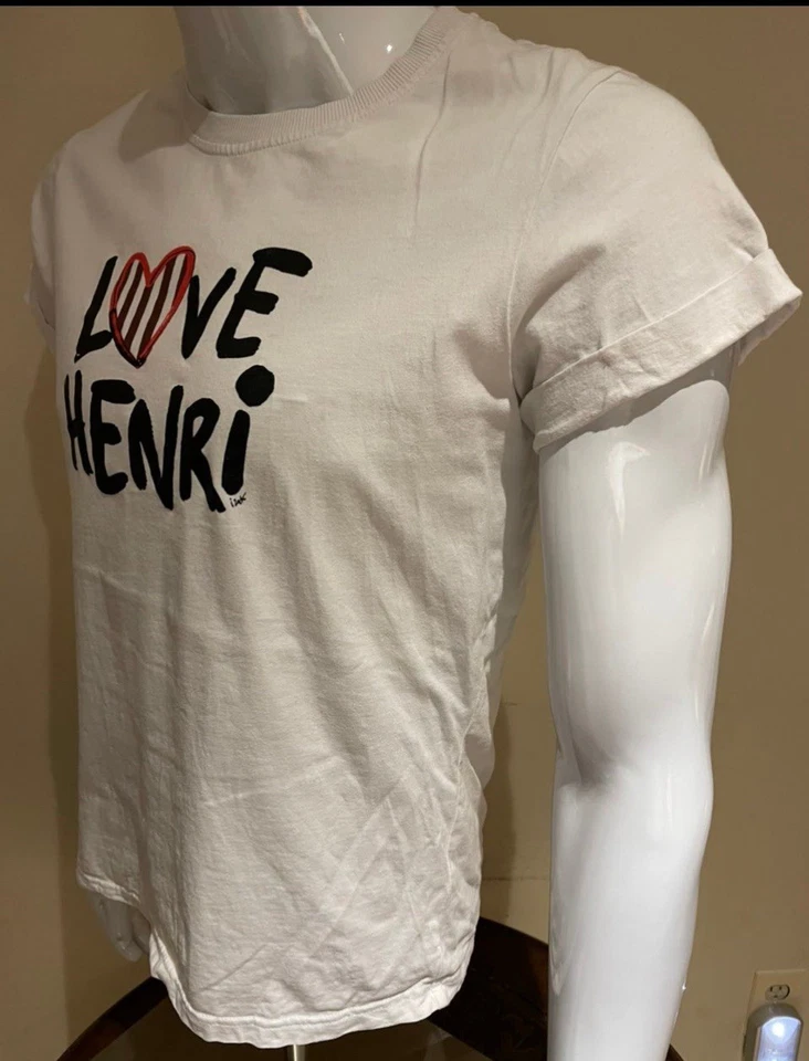 Henri Bendel New York Love Henri Shirt S/M Designer NYC Graphic Tee - Imagem 4 de 4