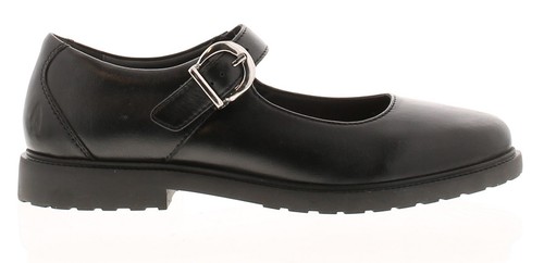 Hush Puppies Womens Shoes Work School Verity Leather Buckle black UK Size - Picture 2 of 6