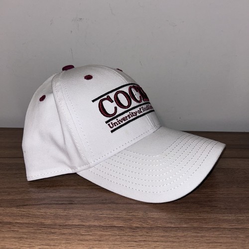 Vintage South Carolina Gamecocks The Game Split Bar SnapBack Hat Cap White - Picture 2 of 6