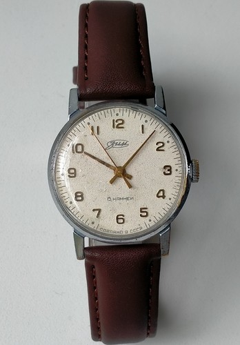 ZIM Pobeda 2608 Vintage Original Soviet Mechanical Casual Herrenuhr 70er Jahre - Bild 2 von 11