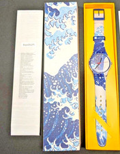 Swatch Art Jouney THE GREAT WAVE BY Katsushika Hokusai & ASTROLABE Uhr SUOZ351