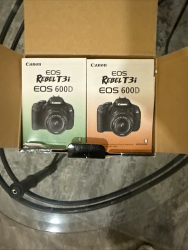 CANON Open Box EOS REBEL T3i W/ EFS 18-55 is ll & KIT LENS & Box Manual - Picture 7 of 18