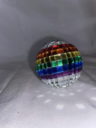 Reflective Rainbow Disco Ball Ordiment Mirror Ball Disco Ball - Picture 2 of 5