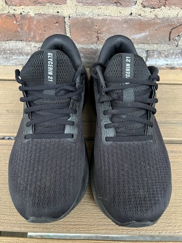 Brooks Womens Glycerin 21 1204081D020 Black Running Shoes Sneakers Size 10.5 D - Picture 2 of 9