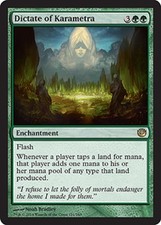 4x MTG Dictate of Karametra, Moderate Play, English Journey Into Nyx
