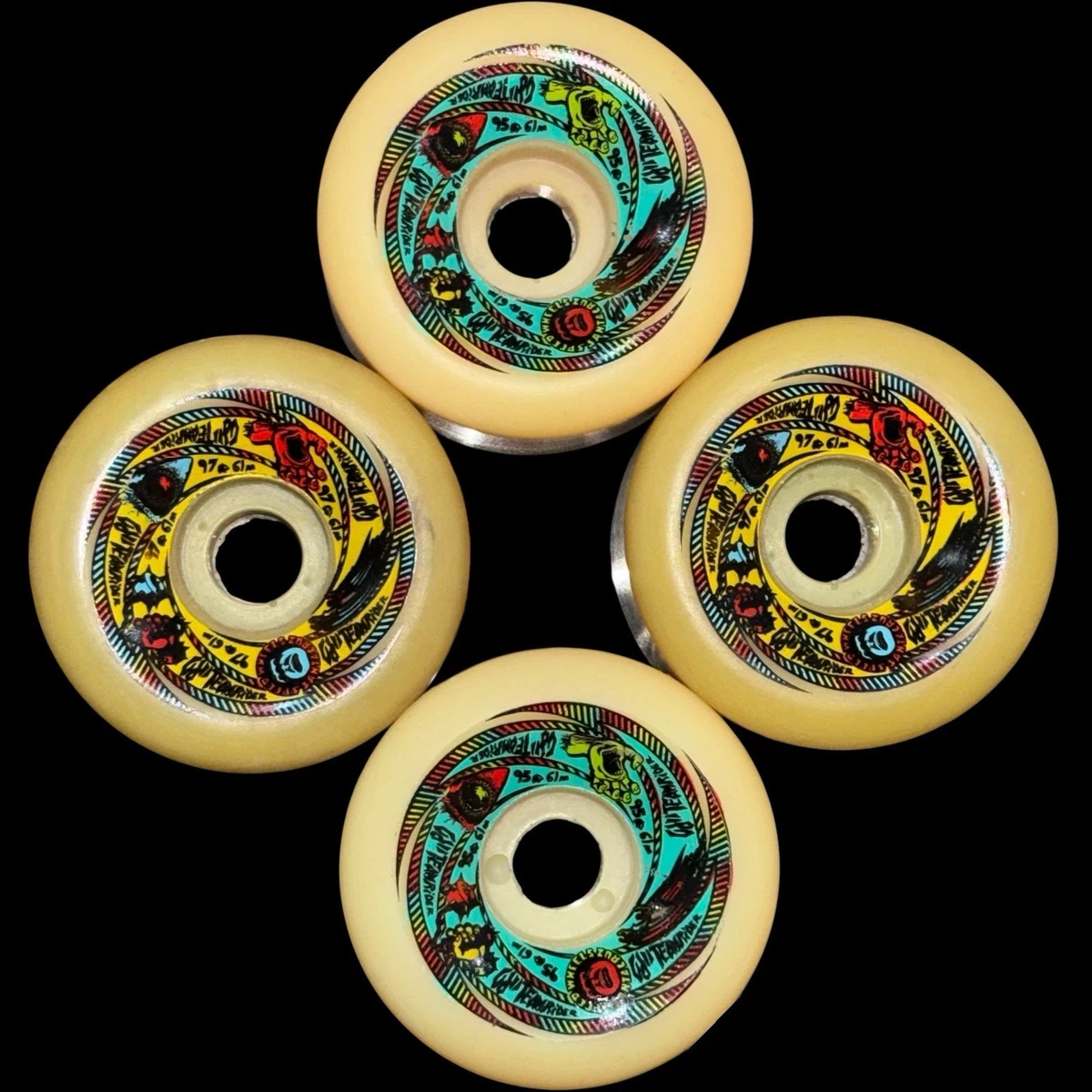 Cream Wheels of Fire 旧規格　未開封 Spitfire Burner White & Red 54mm 99a Skateboard Wheels | Zumiez