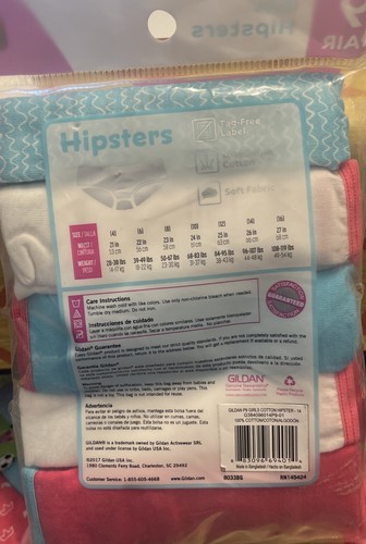 Gildan Girls Underwear Panties Hipsters Size 14 9 Pair - Picture 3 of 3