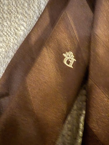 Corbata y corbatas marrones J. Garcia y Christian Dior estampadas beige y negro - Imagen 5 de 7
