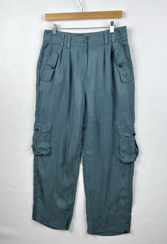 J. Crew dunkel türkis atmungsaktive Cargohose Damengröße 6 - Bild 22 von 22