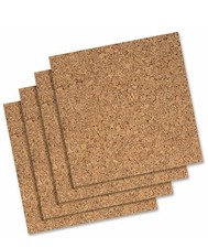 New Cork Tiles, Cork Board, 12" x 12", Corkboard, Wall Bulletin Boards, Natural