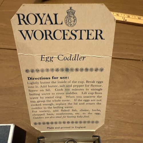 Vintage Royal Worcester Porzellan Single Egg Coddler Spring Berries Originalkarton - Bild 2 von 5