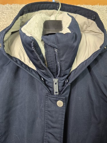 Hollister Parka Jacket Mens XL Navy Hooded Puffer Winter Outdoor Ski Snowboard - Picture 3 of 24
