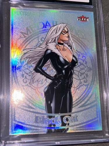 Black Cat Fleer Ultra Matriarchs Of Marvel Medallions Platinum /100 CGC 9 Mint - Picture 19 of 24