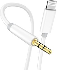 Apple MFi Certified iPhone Aux Cord, Lightning to 3.5 mm Headphone Jack Adapter
