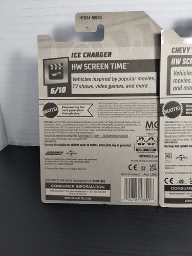 Hot Wheels Lot Of 2 HW Screen Time Fast And Furious #6 #9 - Picture 8 of 9
