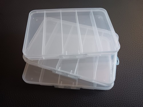 3- pack portable plastic 5 compartment fishing tackle box - Picture 4 of 4