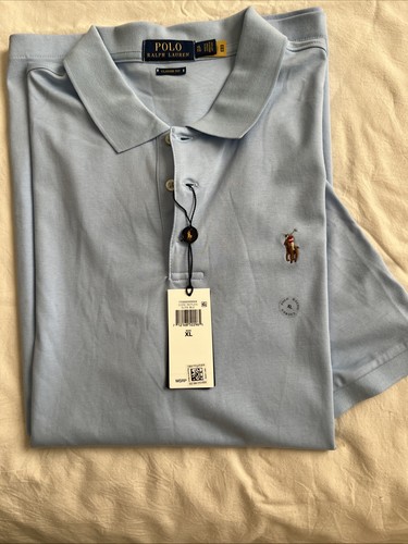 Polo Ralph Lauren Men's Classic-Fit Soft Cotton Polo Shirt Elite Blue Size XL - Picture 8 of 9