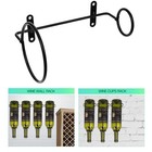 6pcs Single-bottle Wall-mounted Wine Racks Creative Storage Wine Racks