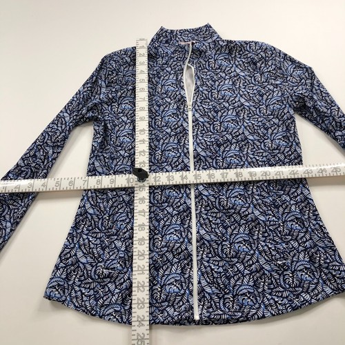 Tommy Bahama Golf Women Medium Full Zip Long Sleeve Pullover All Over Print MINT - Picture 5 of 11