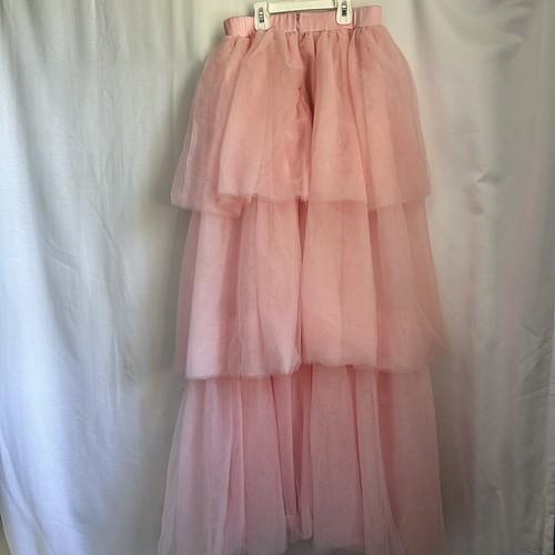 NEU Wicked X Forever 21 Collection Midirock Tüll Netz rosa High Low Medium - Bild 4 von 8
