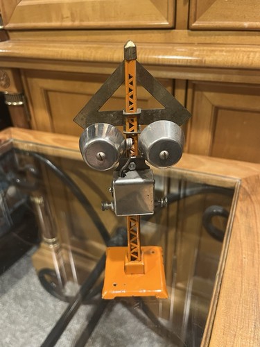 RARE LIONEL PREWAR #69 C7+ WARNING BELL (TOUGH ORANGE) All Original! - Picture 2 of 10