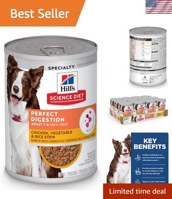 12-Pack Perfect Digestion Dog Food: Chicken & Pumpkin Stew for Digestive Health