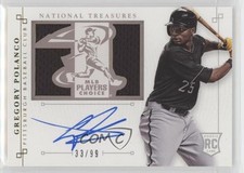 2014 Panini National Treasures /99 Gregory Polanco #23 Rookie Auto RC
