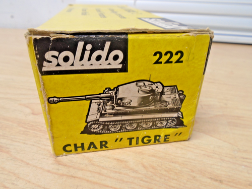 Clean Solido #222 WWII German Desert Tigre I Tank Cast + Metal Tracks MIB - Bild 8 von 9