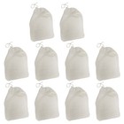  10 PCS Net Bags Drawstring Tea Strainer Filter Food Cotton Pouch