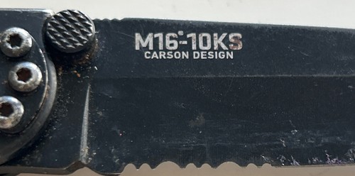 CRKT M16-10KS Carson Design Tanto Lock Black Pocket Knife Combo Edge Frame - Bild 9 von 9