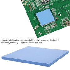 Silicone Thermal Conductivity Pad CPU GPU Heat Dissipation Sheet 100x100x5mm