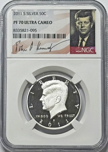 2011 S Kennedy Silver 50C Half Dollar NGC PF70 Ultra Cameo
