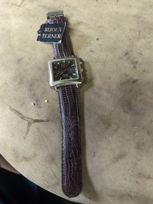 Bijoux Terner Vintage Square Face Men's Watch