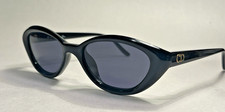 VTG Christian Dior COCCINELLE 94F JET BLACK CAT EYE SUNGLASSES 52-17-135 AUSTRIA