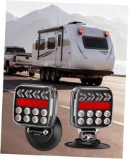 Wireless Trailer Lights Magnetic Kit, Portable LED Tow Lights with IP67