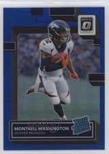 2022 Panini Donruss Optic Rated Rookie Blue Prizm /179 Montrell Washington 15ej