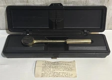 VTG Chrysler Master Technician MTSC Award Gold 1/2" Ratchet w/Case 1976