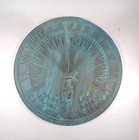 Vintage Grim Reaper Sundial “Grow Old Along With Me The Best Is Yet To Be"
