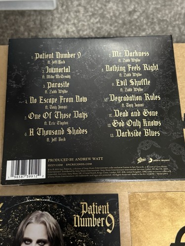 Ozzy Osbourne Patient Number 9 CD Signed Autographed card + proof BLACK SABBATH - Picture 5 of 5