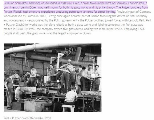 Peill German Crystal PEI32 Clear Vertical Spines 4pc 8 3/4" Wine Glasses - Picture 8 of 11